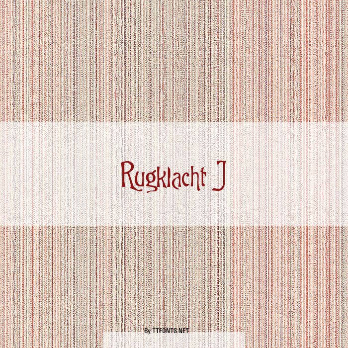Rugklacht J example